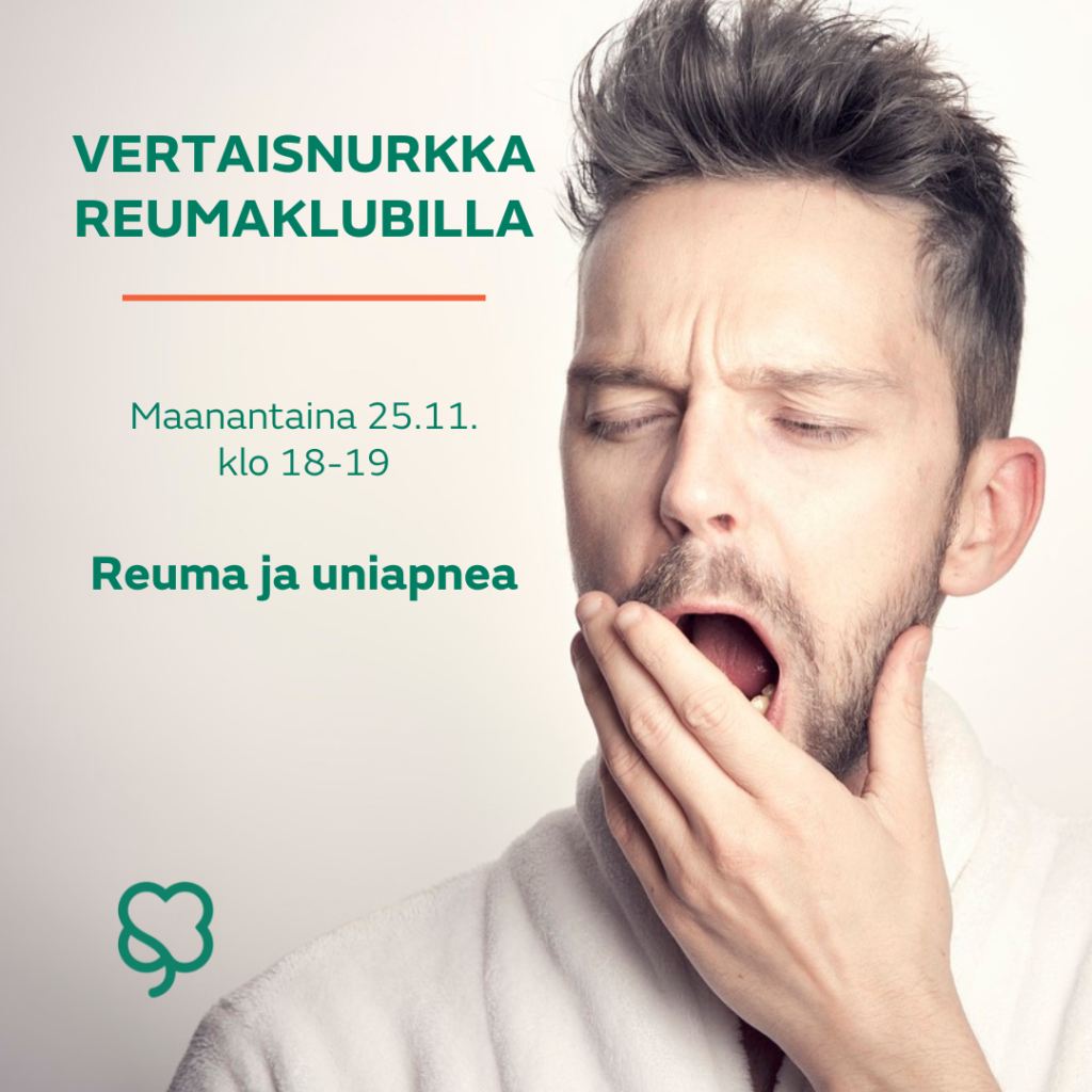 Henkilö haukottelee käsi suun edessä.